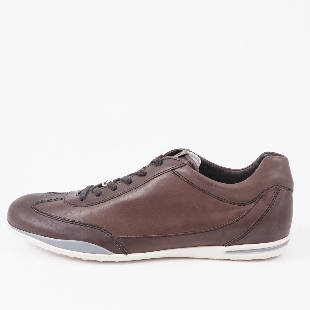 Tod's Brown Smooth Calf Leather Sneakers