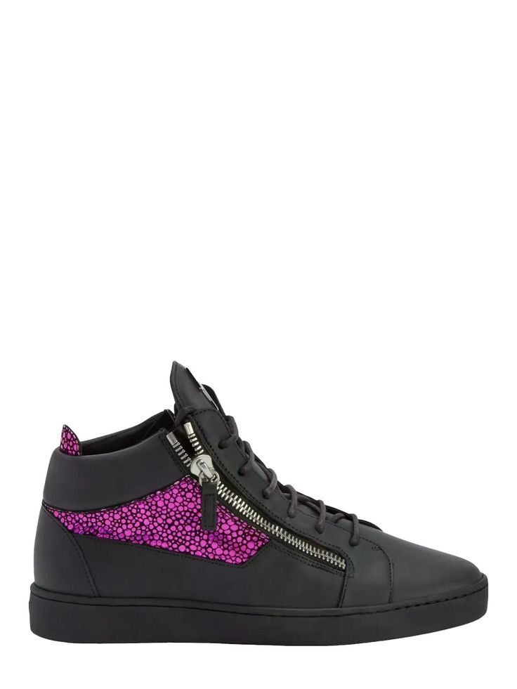 Giuseppe Zanotti Kriss Leather Mid-top Sneakers