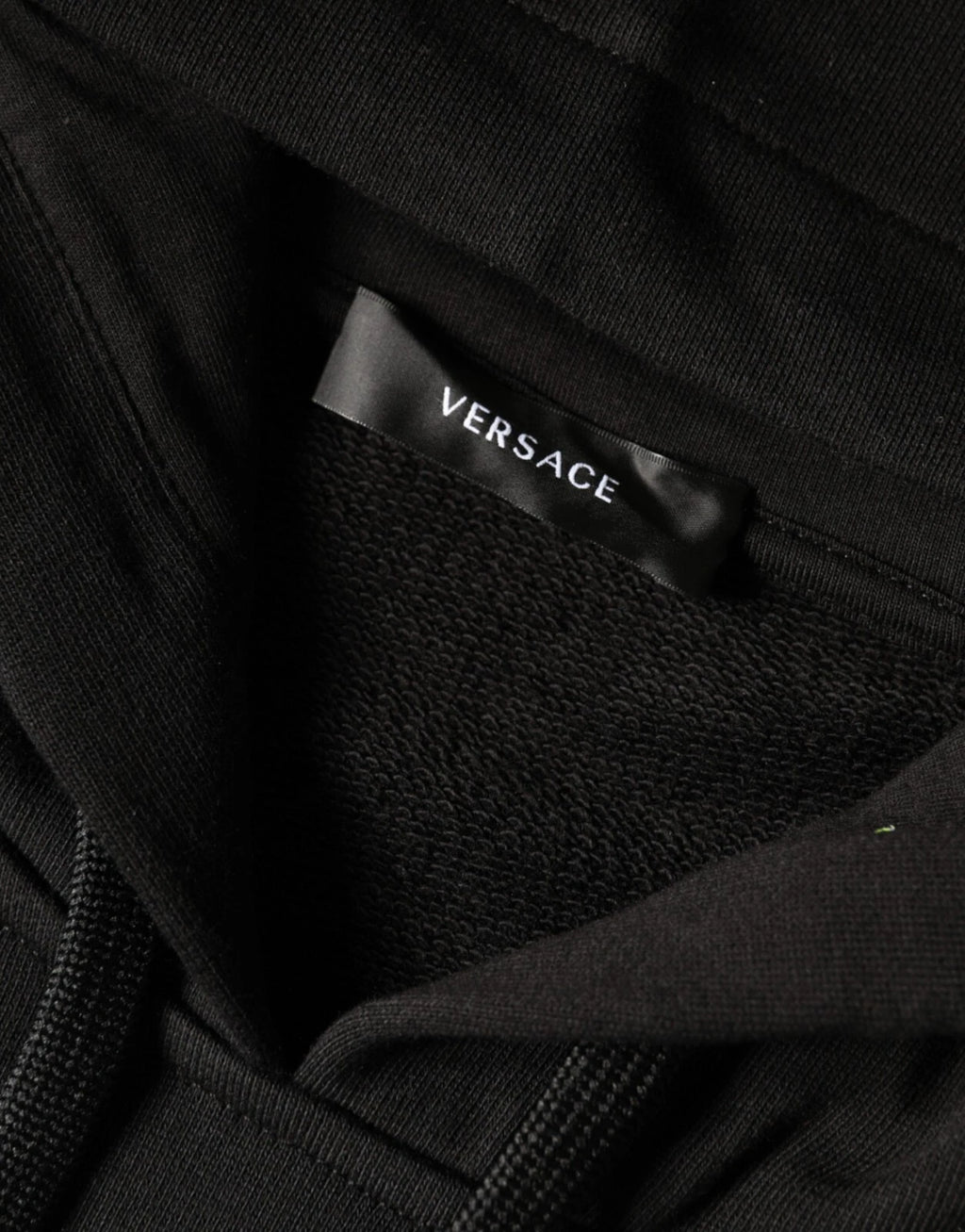 VERSACE Sweater Black Medusa Print Cotton Hoodie Pullover Sweatshirt