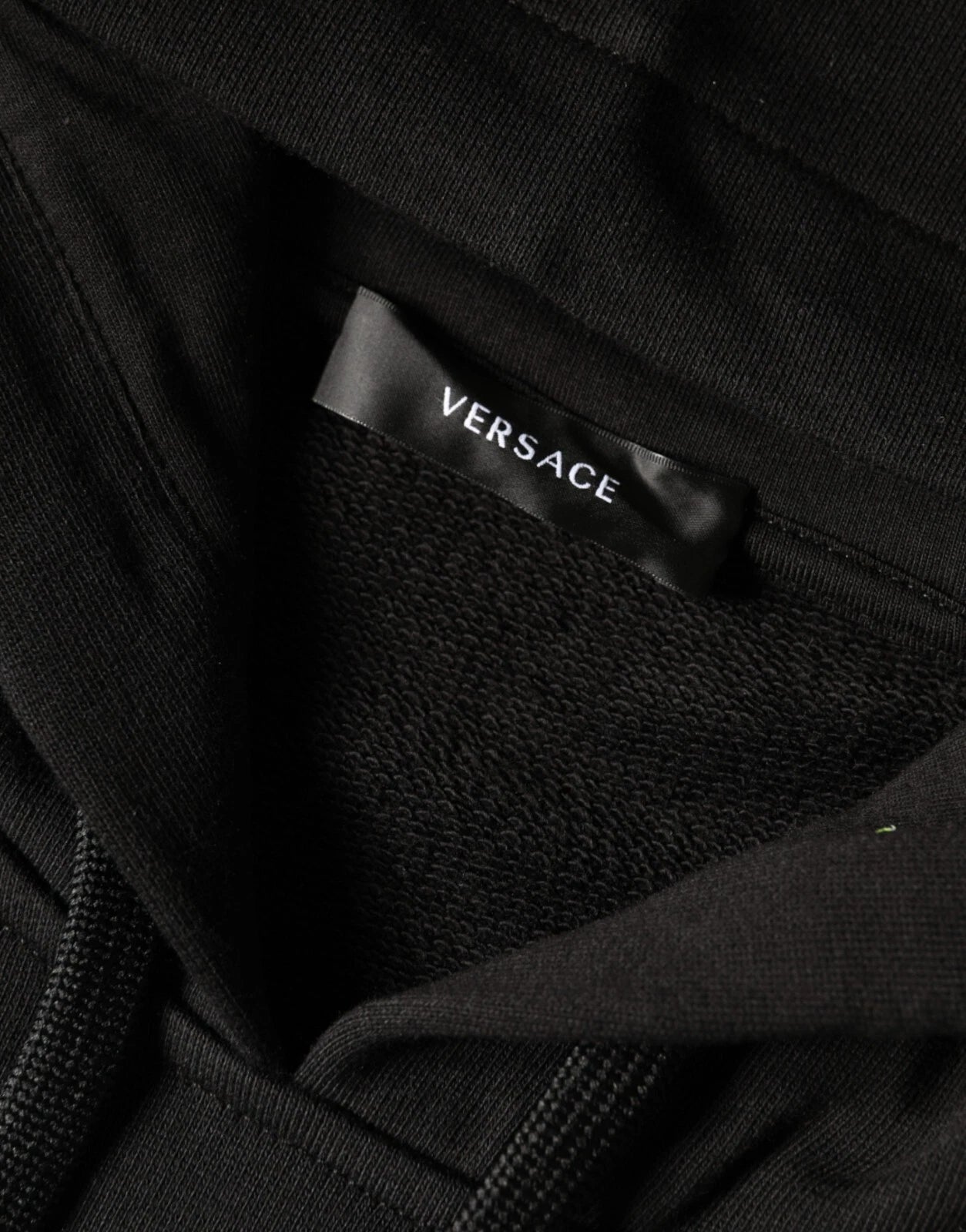 VERSACE Sweater Black Medusa Print Cotton Hoodie Pullover Sweatshirt