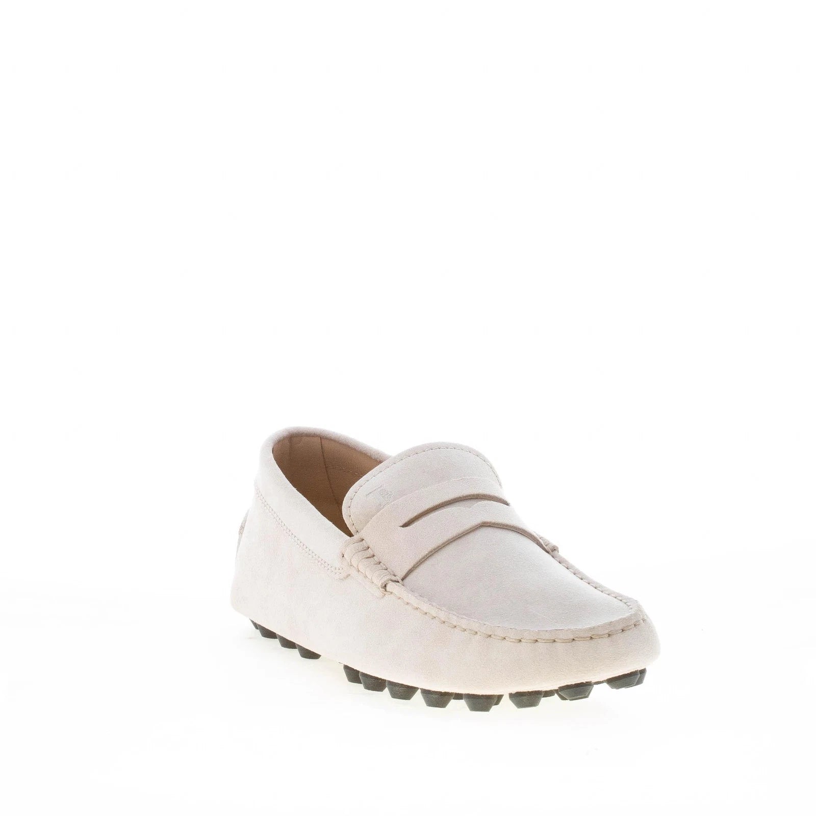 TOD'S men shoes Pale grey suede Gommino