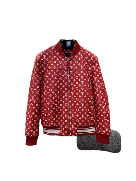 Luxurious Louis Vuitton Red Leather Jacket