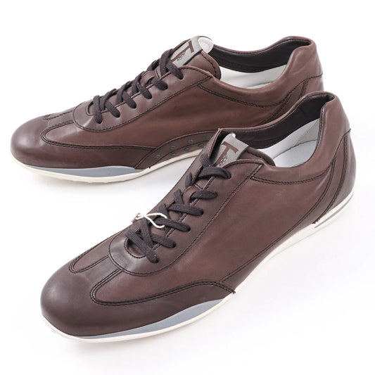 Tod's Brown Smooth Calf Leather Sneakers
