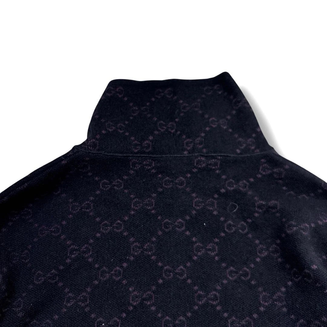 Gucci Cashmere Black Knit Sweater Long Sleeve Casual