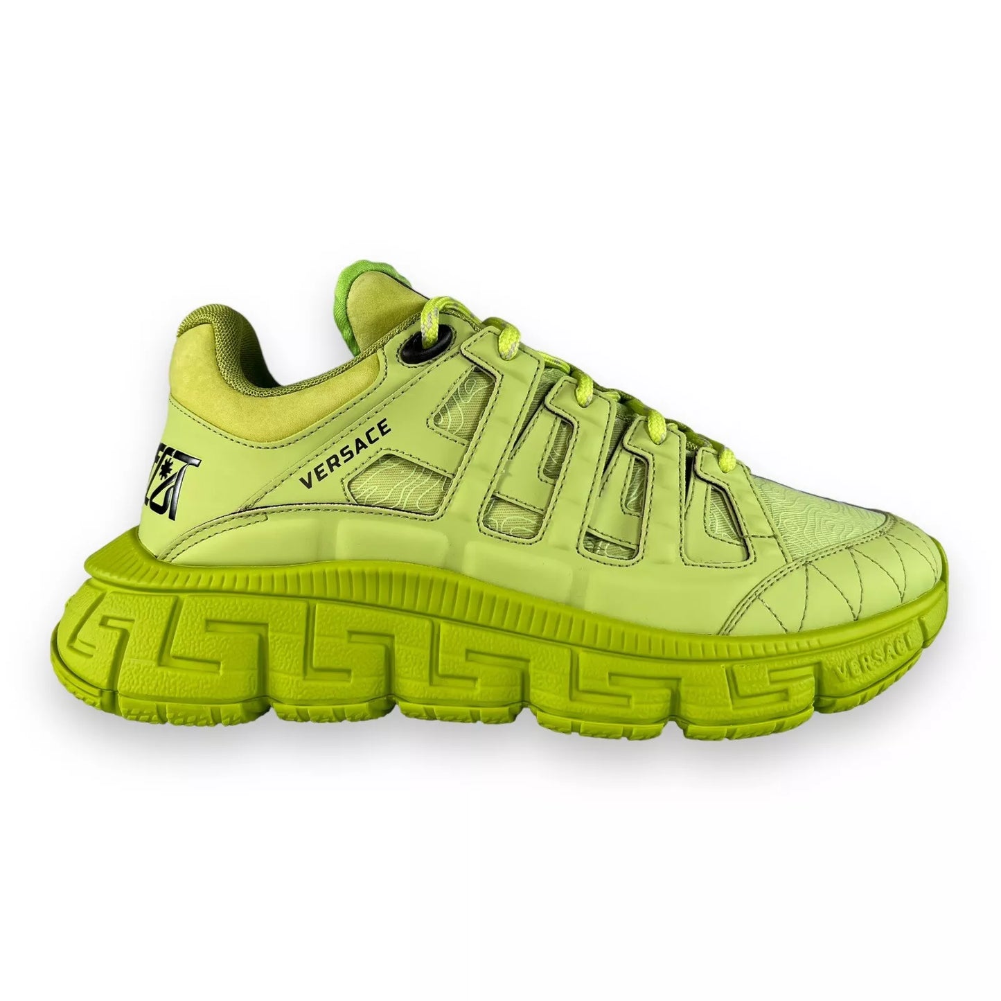 Versace Lime Trigreca Monogram Sneakers