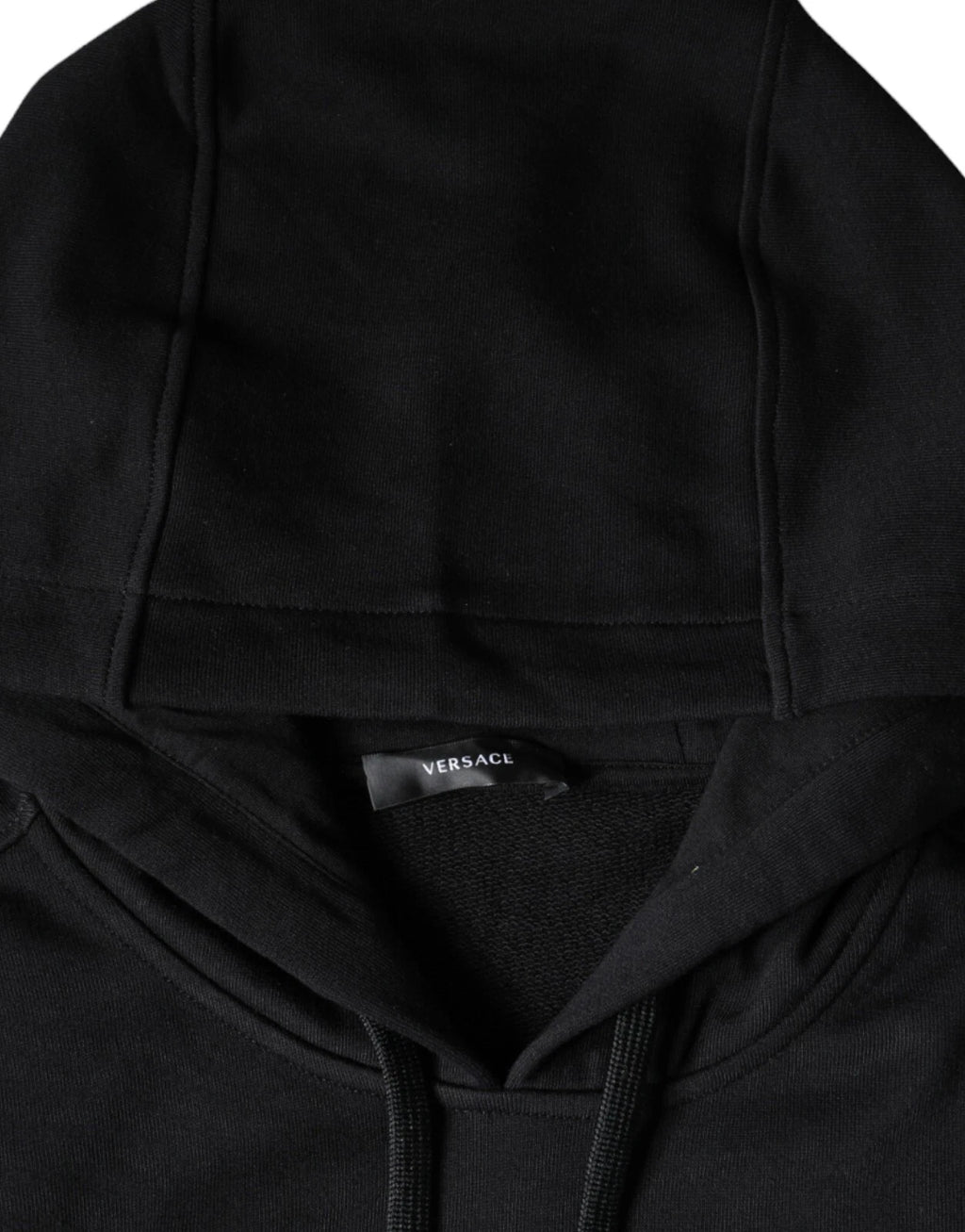 VERSACE Sweater Black Medusa Print Cotton Hoodie Pullover Sweatshirt
