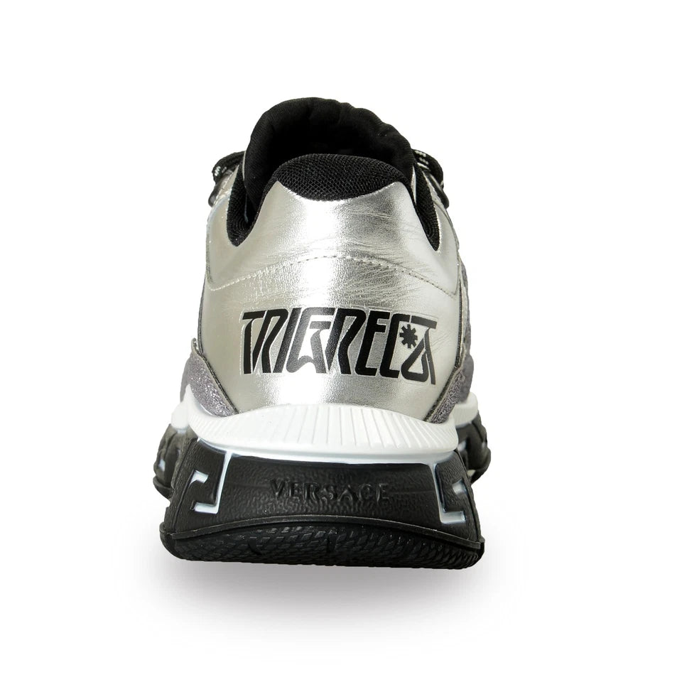 Versace Men's "Trigreca" Silver Leather
