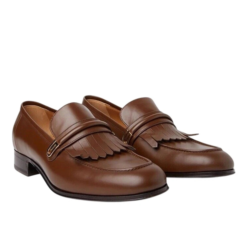 Gucci Men's Mirrored G Fringed Loafer