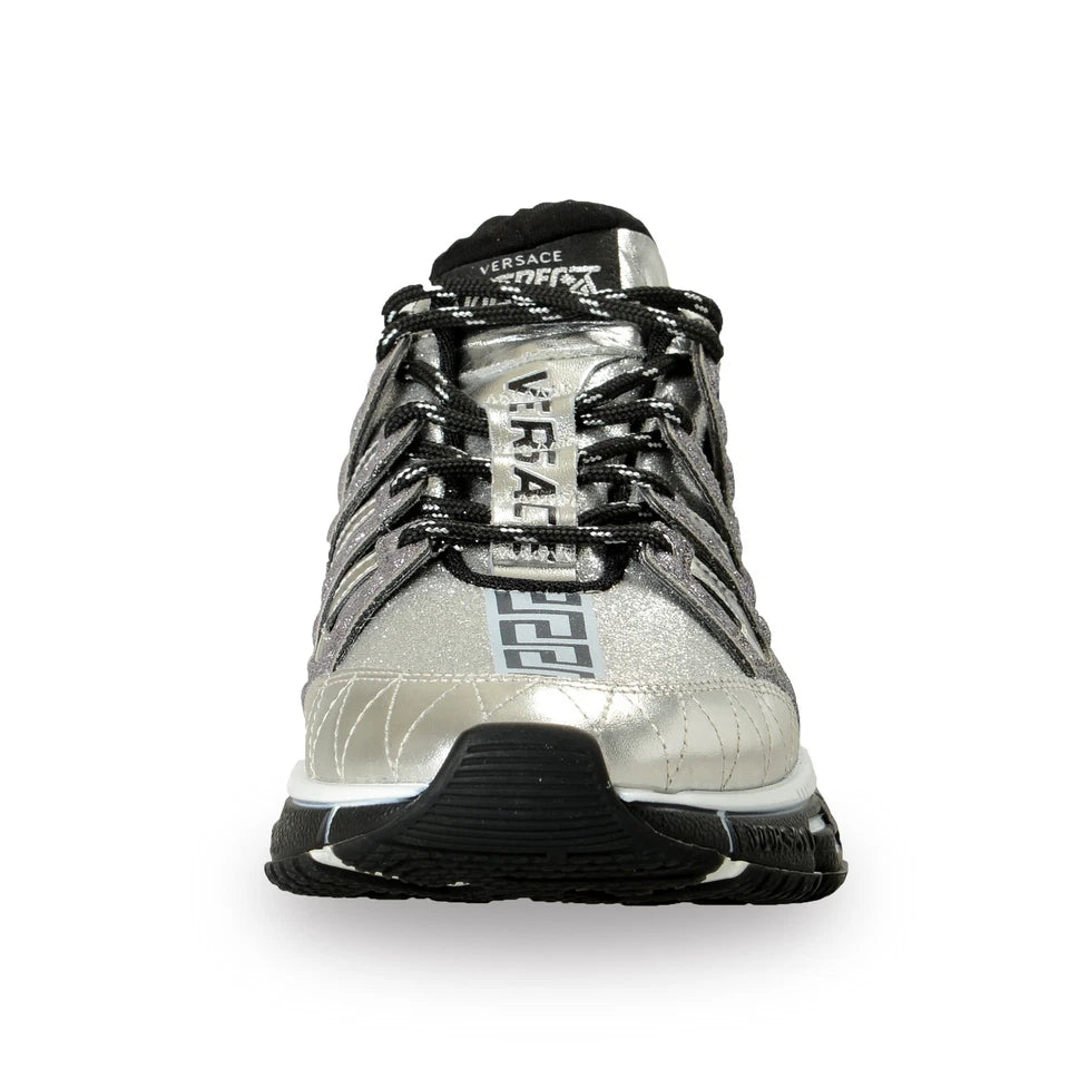 Versace Men's "Trigreca" Silver Leather