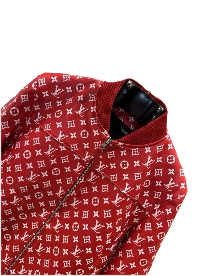 Luxurious Louis Vuitton Red Leather Jacket
