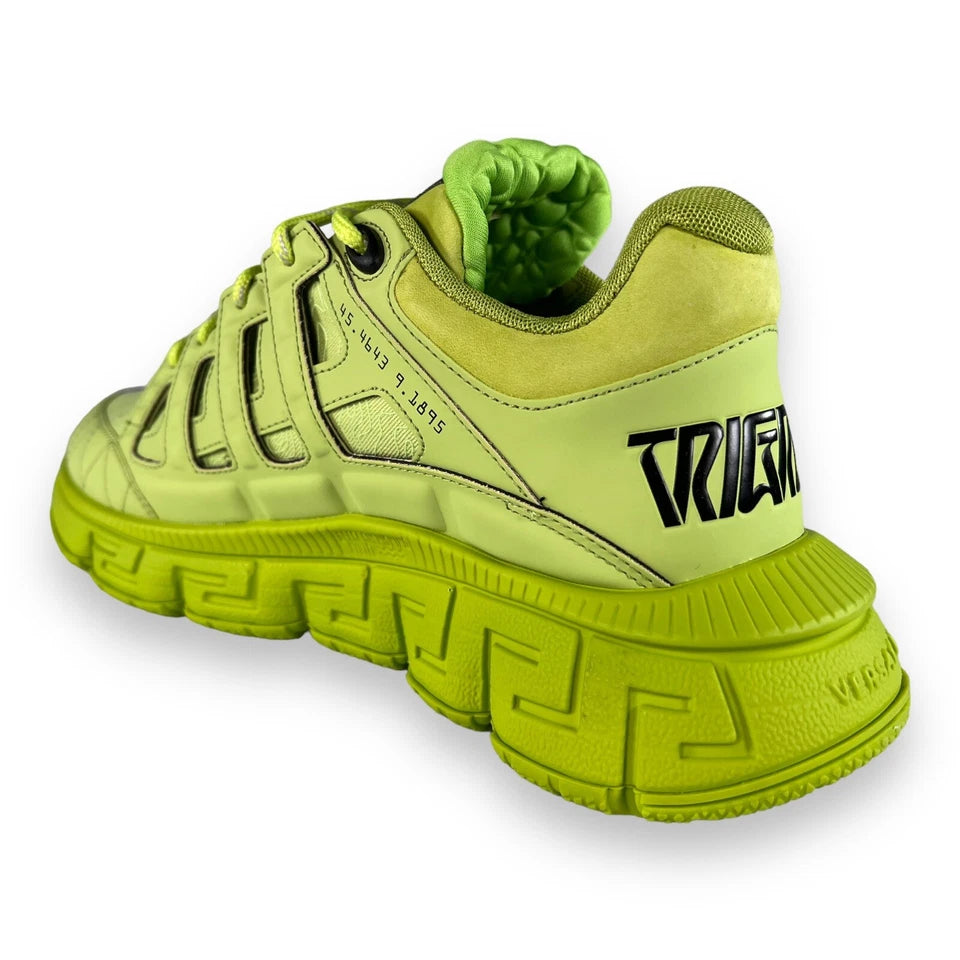 Versace Lime Trigreca Monogram Sneakers