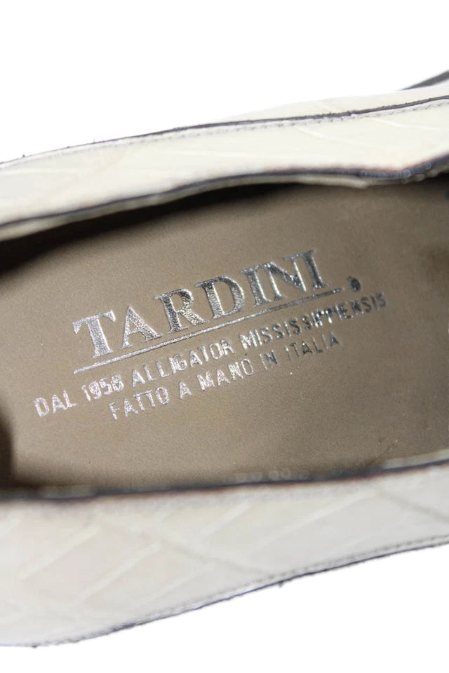 Andrea Tardini Mens Genuine Alligator Leather Lace-Up Oxford