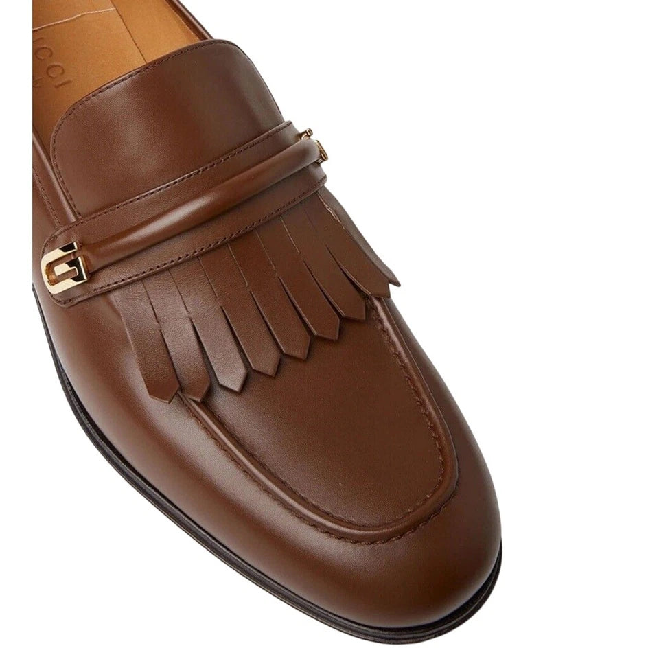 Gucci Men's Mirrored G Fringed Loafer