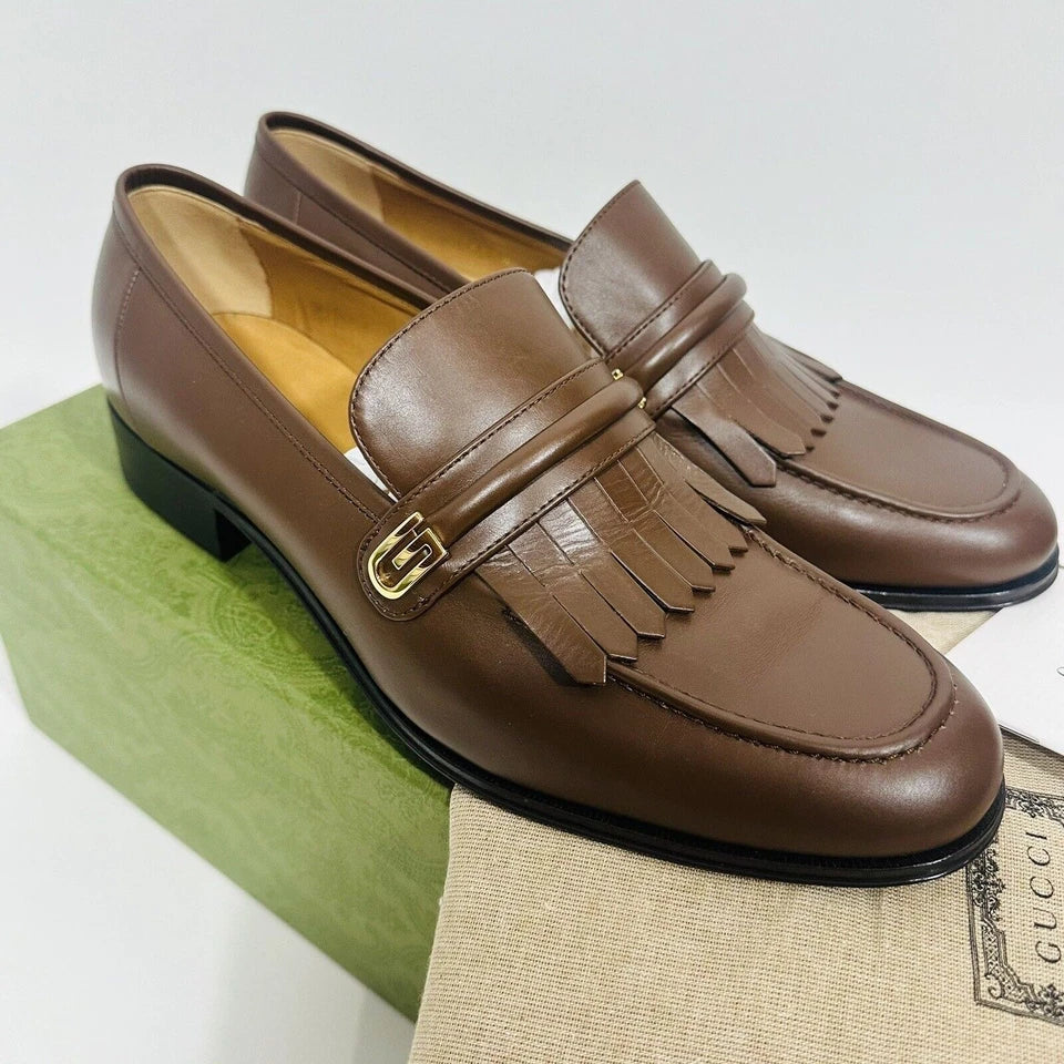 Gucci Men's Mirrored G Fringed Loafer