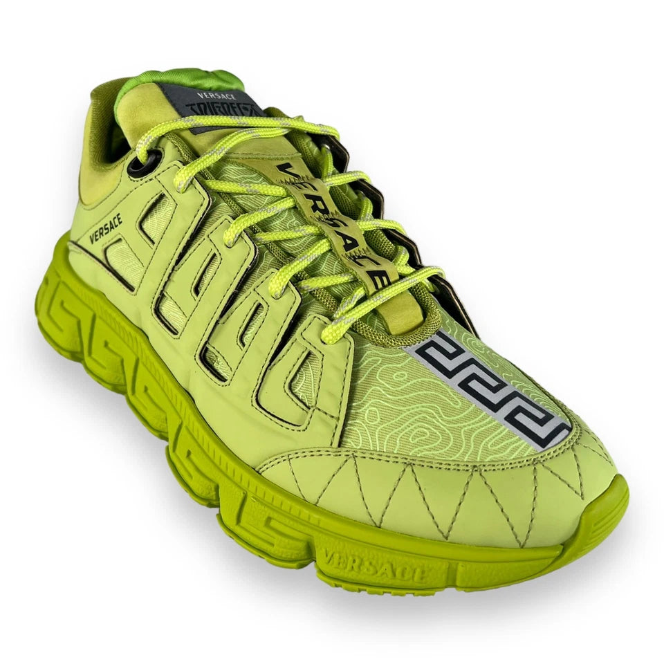 Versace Lime Trigreca Monogram Sneakers
